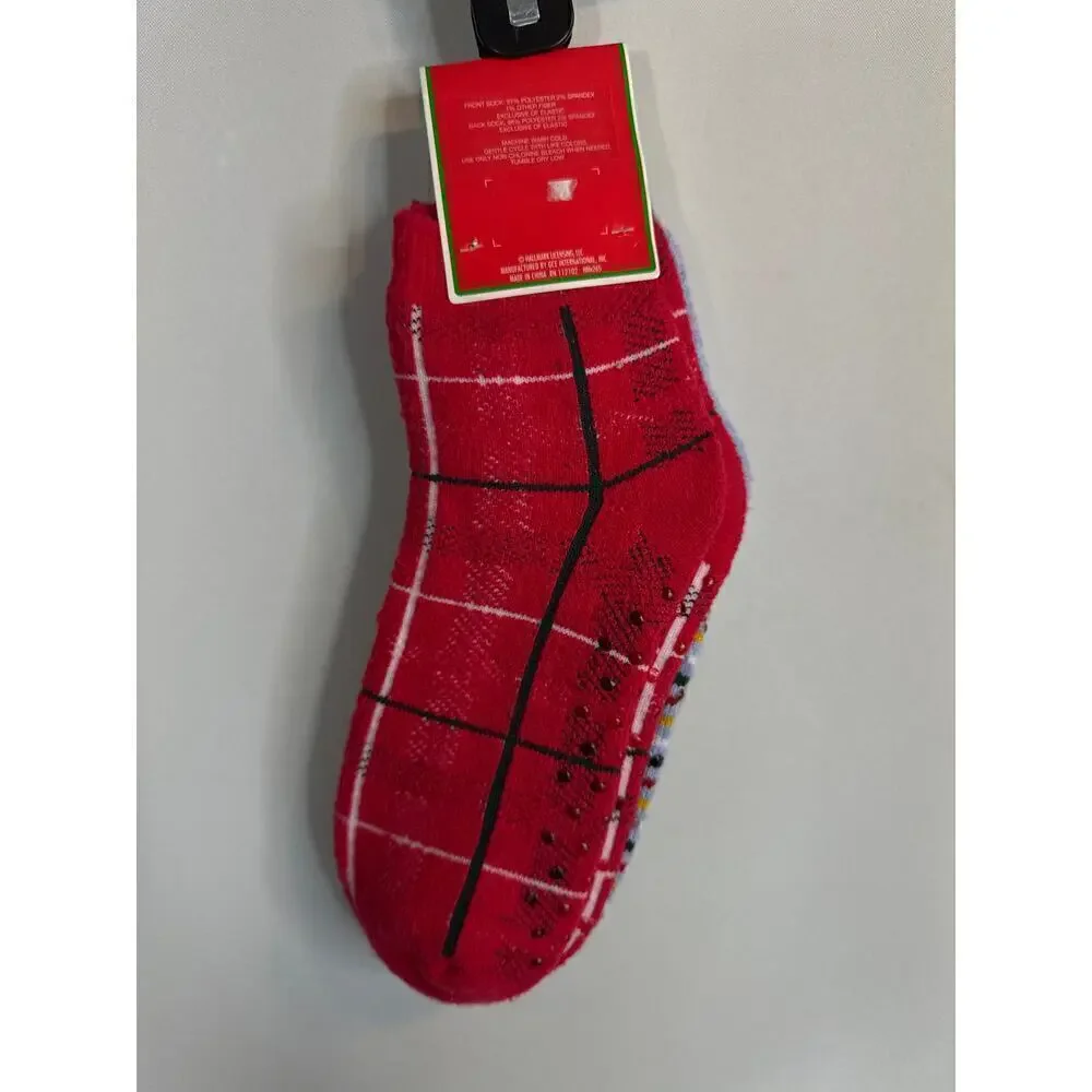 Hallmark‎ Christmas Theme Anklet Socks NWT + Over Calf Sock NWOT- 3 Pairs Bundle